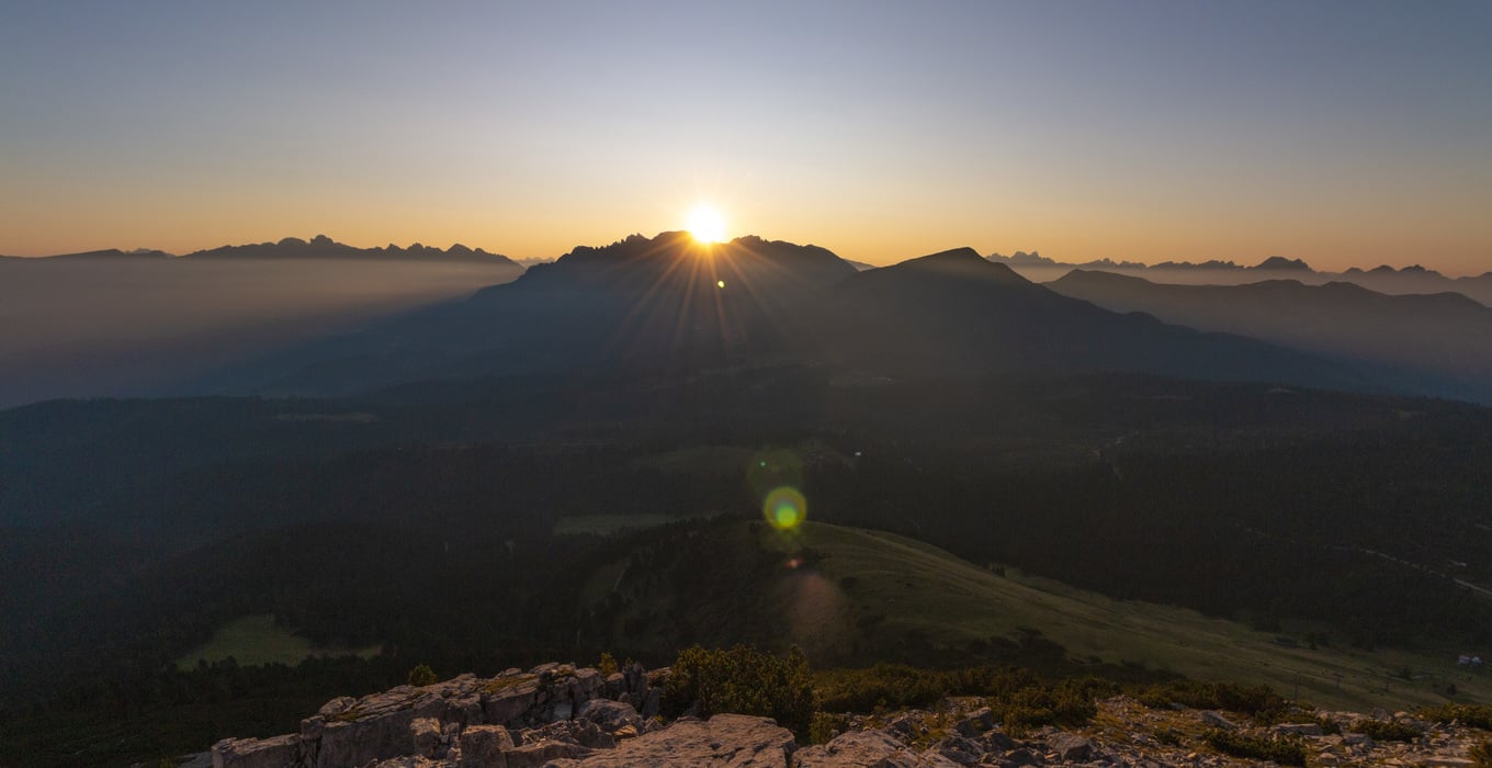 Magici momenti del mattino in Alto Adige