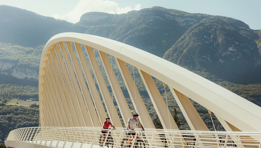 Enjoy the landscape whilst cycling